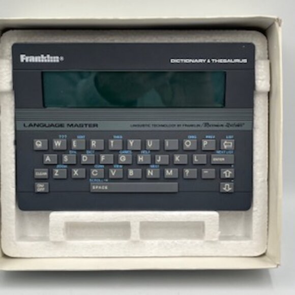 Franklin Language Master Electronic Dictionary Thesaurus And Word Game Player - Picture 2 of 10